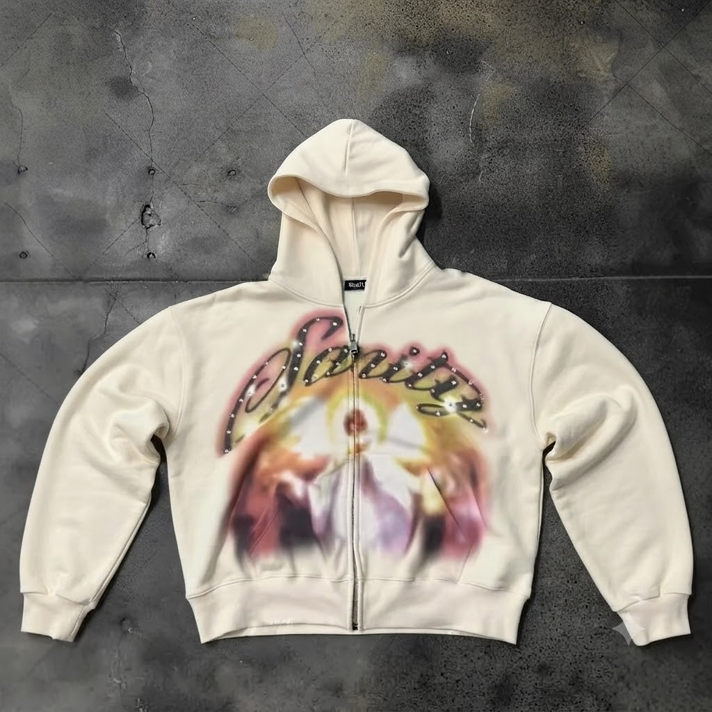 Sweat Y2K Graffiti strass